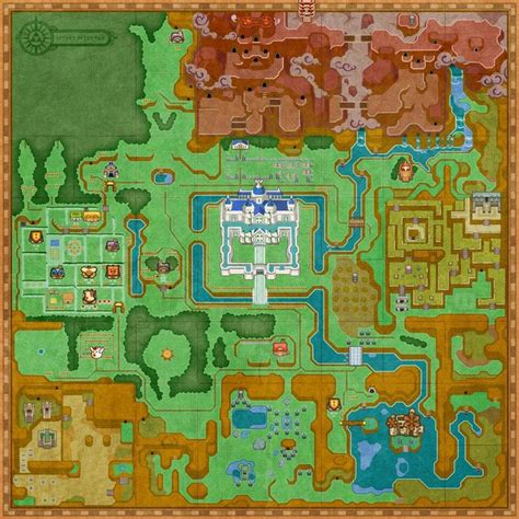 Classic SNES Zelda Map | Legend of zelda, Original legend of zelda ...