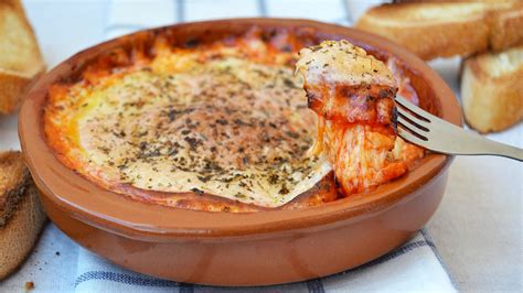 Baked Provolone with Tomato Sauce, Basil & Oregano - Easy Provolone ...