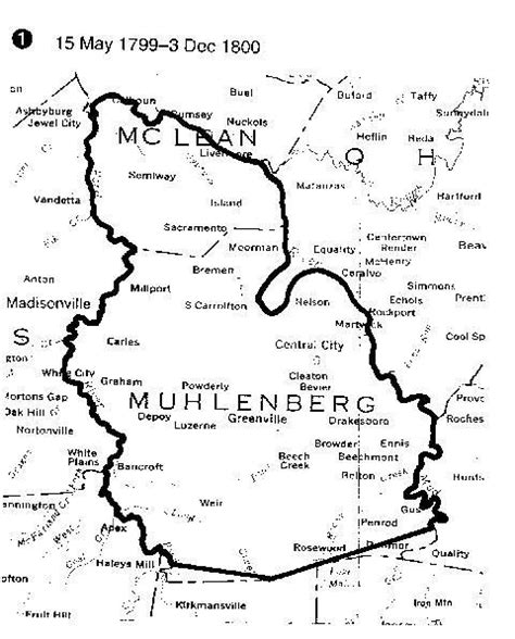 Muhlenberg county Kentucky map 1800 | Ancestry..genealogy research | Pinterest | Kentucky