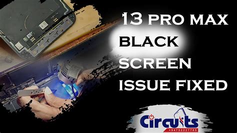 IPHONE 13 PRO MAX BLACK SCREEN ISSUE FIXED - YouTube