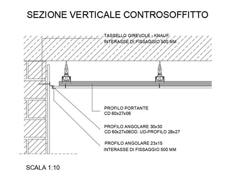 Vertical section details of office counter ceiling structure dwg file Ceiling Detail, Roof ...