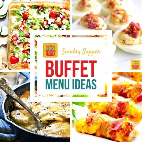 55+ Simple Buffet Ideas | Recipe | Dinner party buffet, Luncheon menu, Lunch buffet