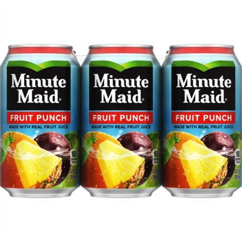 Minute Maid Fruit Punch, 6 cans / 12 fl oz - Ralphs