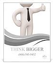 Confident businessman showing thumbs up sign Poster Template & Design ...