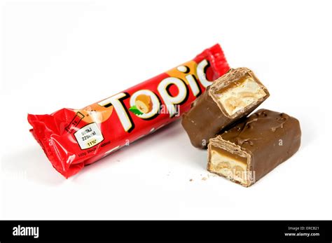 Topic chocolate bar on white background with open cut up bar by the Stock Photo, Royalty Free ...