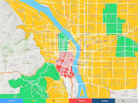 Portland Neighborhood Map