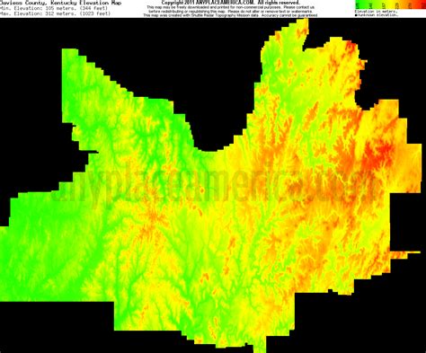 Free Daviess County, Kentucky Topo Maps & Elevations