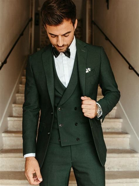 Men Green Suit, Wedding 3 Piece Suits, Slim Fit Party Wear Prom Suits, Gift for Men,green Tuxedo ...