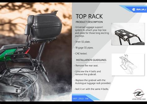 2019-Bajaj-Dominar-400-Accessories-Top-Rack - Thrust Zone