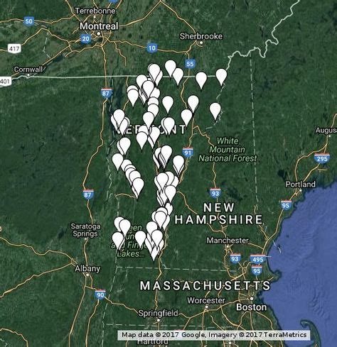 A map of Vermont covered bridges. | Vermont, Covered bridges, White mountain national forest