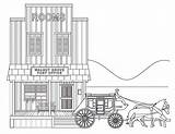 Coloring Pages Stagecoach West Adults Printable Stage Coach Colouring  sketch template