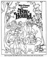 Fox And The Hound Coloring Pages Copper sketch template