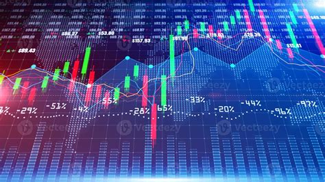 Digital stock market or forex trading graph and candlestick chart suitable for financial ...