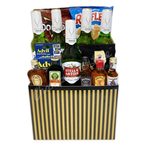 Bourbon and Cigar Gift Basket - Champagne Life Gift Baskets