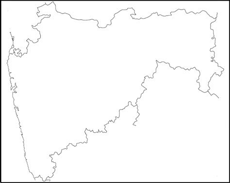 Maharashtra Outline Map - Infoandopinion