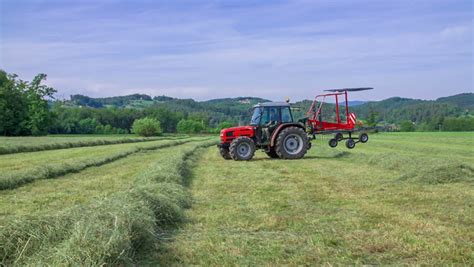 Agriculture Irrigation Machine. Agricultural Machinery Watering Field ...