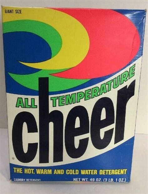 All Temperature Cheer - All Tempa Cheer 1982-1988 | Vintage laundry, Laundry logo, Laundry detergent