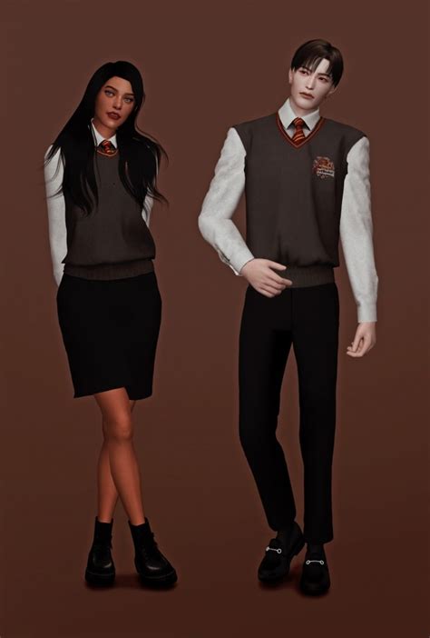 Hogwartsuniformsims4ccsims4 Hogwarts Uniform And Cape At Kiro | Images and Photos finder