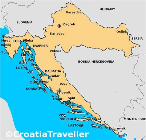 Maps of Croatia in 2022 | Croatia map, Croatia, Map