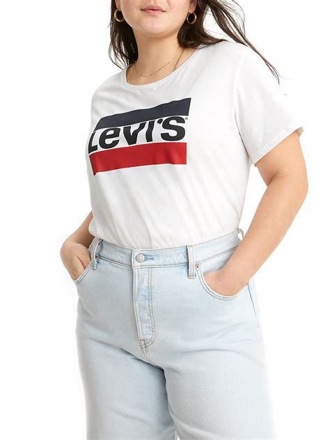 Levi's Women's Plus Size Perfect Graphic Short Sleeve T-Shirt - Walmart.com