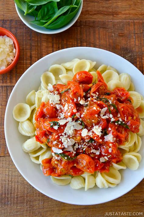 Quick Cherry Tomato Pasta Sauce - Just a Taste