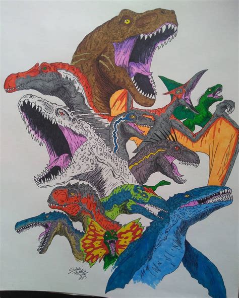 Welcome to Jurassic world 😎🎨 #blueraptor #raptor #velociraptor # ...