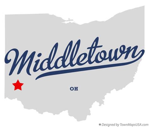 Middletown Ohio On Map - Cherie Benedikta