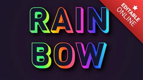 Rainbow Text | Text Effect Generator