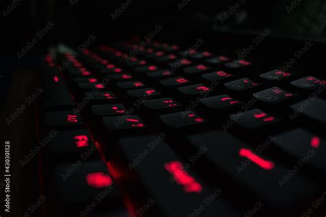 Mechanical keyboard with led RGB Stock Photo | Adobe Stock