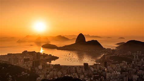 3840x2160 Resolution Sunset in Rio De Janeiro 5K 4K Wallpaper ...