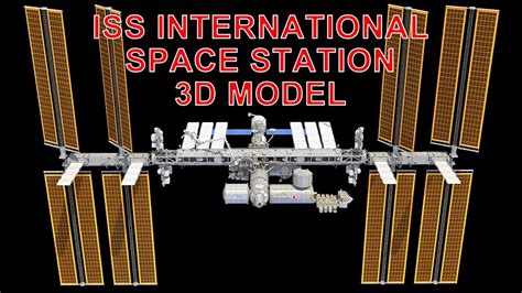 ISS International Space Station 3D Model - YouTube