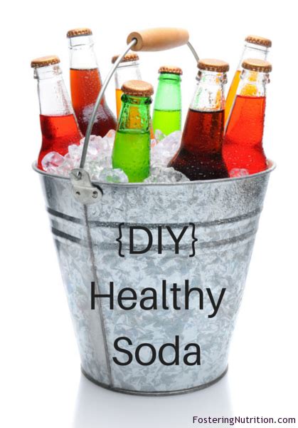 Soda the Healthy Way-4 Ingredients! - Fostering Nutrition | Healthy soda, Soda bottles, Cold soda