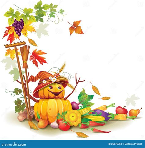 Autumn Harvest, Harvesting People Gathering Crops Fruits Vegetables Seasonal Agricultural Work ...