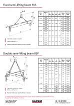 LIFTING BEAMS STANDARD - SAPEM - PDF Catalogs | Technical Documentation | Brochure