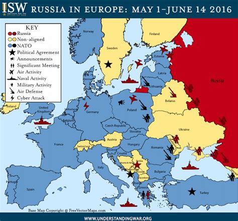 This one map shows the mounting tensions between NATO and Russia