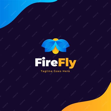 Free Vector | Gradient colored firefly logo template