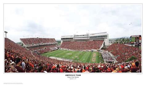 Virginia Tech Hokies Football Lane Stadium Panoramic Photo