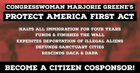 BECOME A CITIZEN COSPONSOR TO PROTECT AMERICA FIRST!