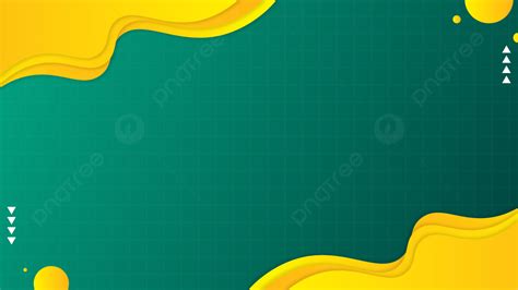 Modern Green Abstract Background With Yellow Border For Ppt Template, Wallpapers, Green ...