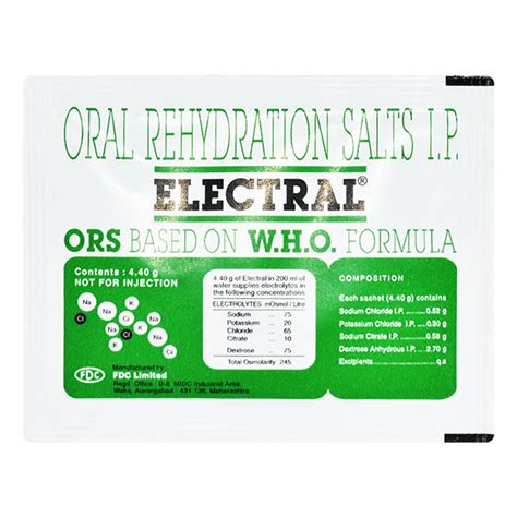 Electral Powder 4.4Gm : Price, Uses, Side Effects | Netmeds