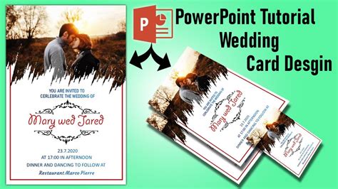 PowerPoint Tutorial : Design Wedding Card using PowerPoint 2020 ...