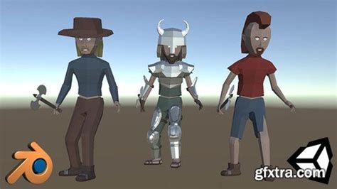 Low-Poly Character Modeling & Animation in Blender for Unity » GFxtra