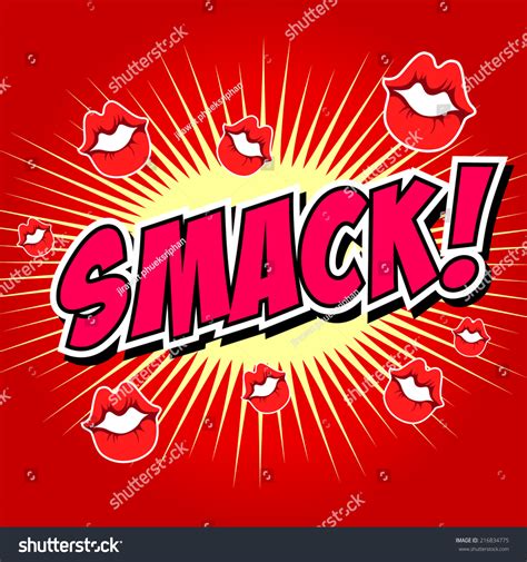 Smack! Comic Speech Bubble, Cartoon. Stock Vector Illustration 216834775 : Shutterstock