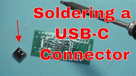 Soldering a USB-C Connector - YouTube