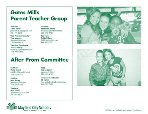 2016 - 2017 Mayfield Activities Calendar | Millridge Elementary School ...