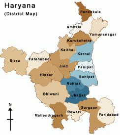 Divisions and districts of Haryana - Haryana PCS Exam Notes