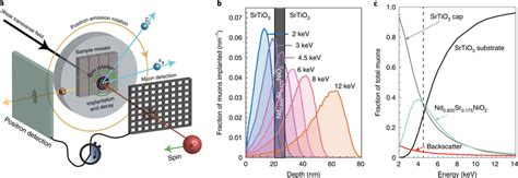 Features of the low-energy muon spin rotation experiment a, Schematic ...