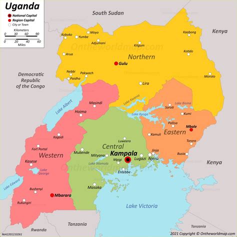 Uganda Map | Maps of Republic of Uganda