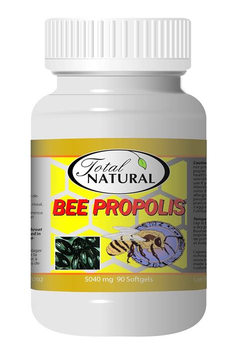 Amazon.com: Bee Propolis 5040mg 90 Count Softgels [1 Bottle] by Total Natural, Anti-Inflammatory ...