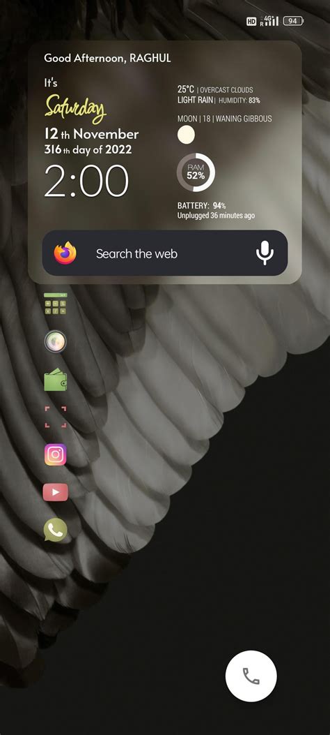 Klwp+Niagara Custom live wallpaper : r/kustom